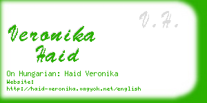 veronika haid business card